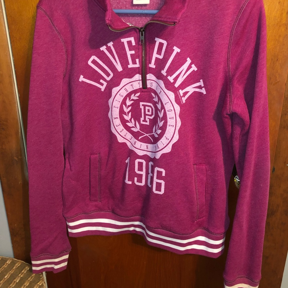 Love PINK long sleeve zip up